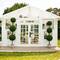 7ft. UV Resistant Artificial Triple Ball Boxwood Topiary Tree (Indoor/Outdoor)